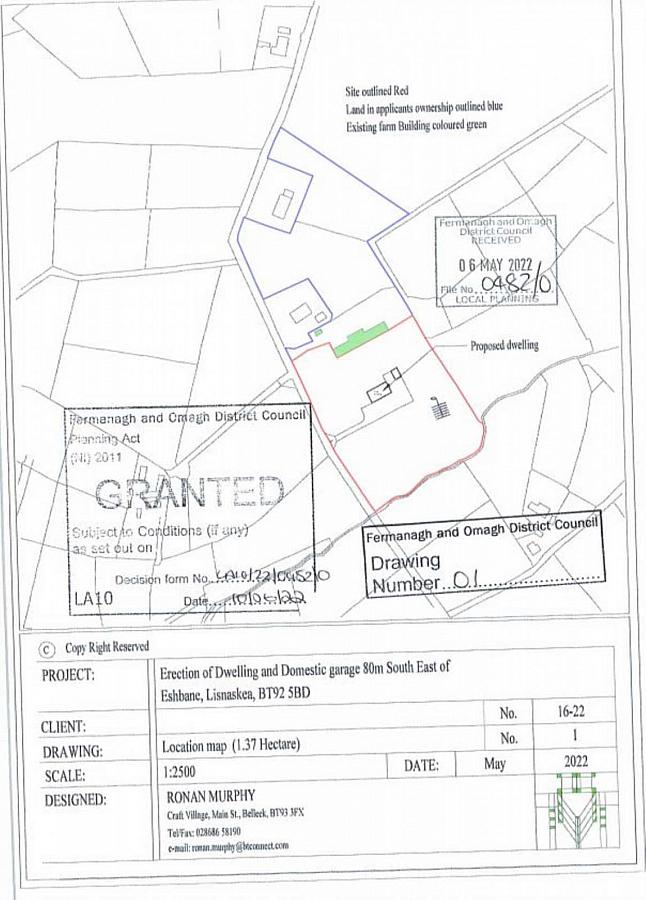 Building Site With Opp Se Of 12 Eshmeen Lane, Building Site With Opp Se Of 12 Eshmeen Lane Eshbane Road