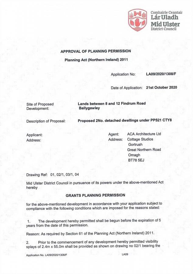 Two Building Sites Fpp Findrum Road