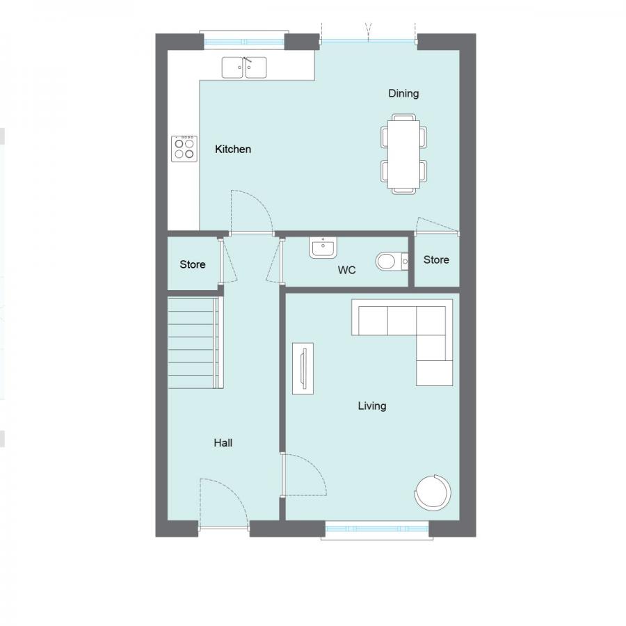 Site 41, House Type K, Mount Pleasant