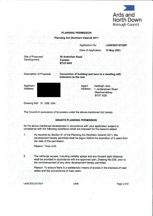 Building Site At 30 Ardmillan Road, Lisbane