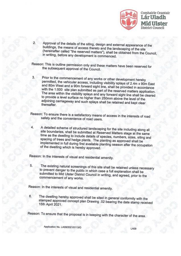 50M South of 121 Washingbay Road