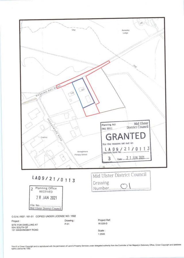 50M South of 121 Washingbay Road