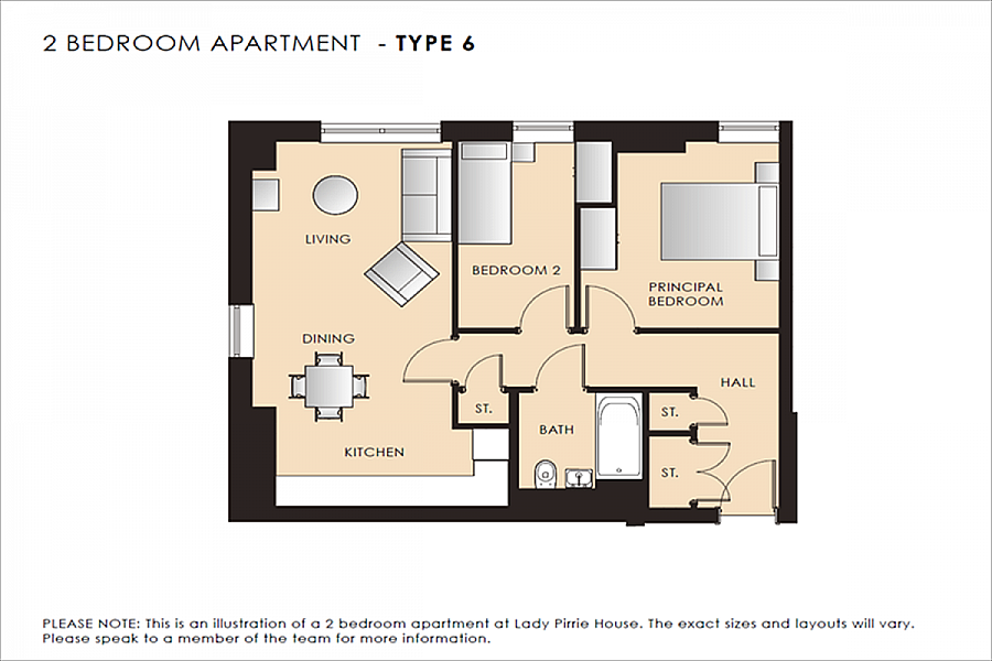 2 Bedroom Apt