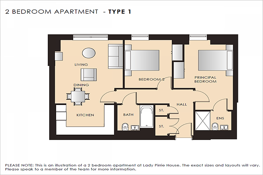 2 Bedroom Apt (Dmr)