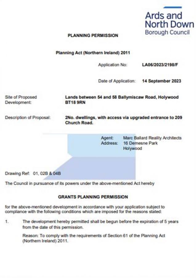 Building Site 2 @ 209 Church Road