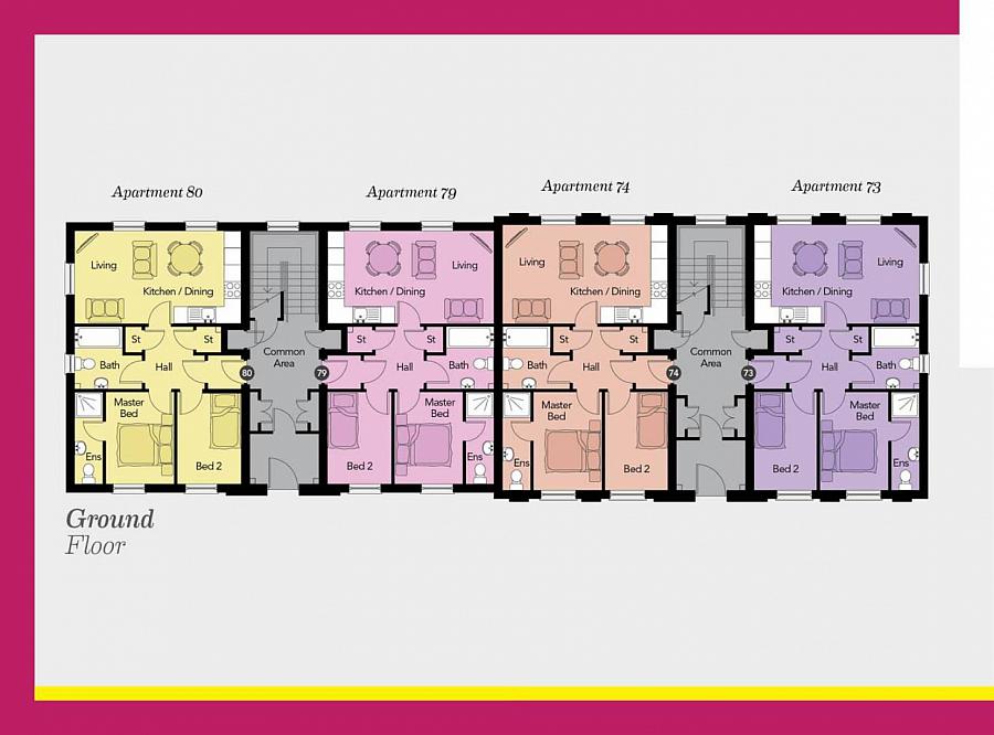 The Oakdale Apartments, Site 74 Enler Village