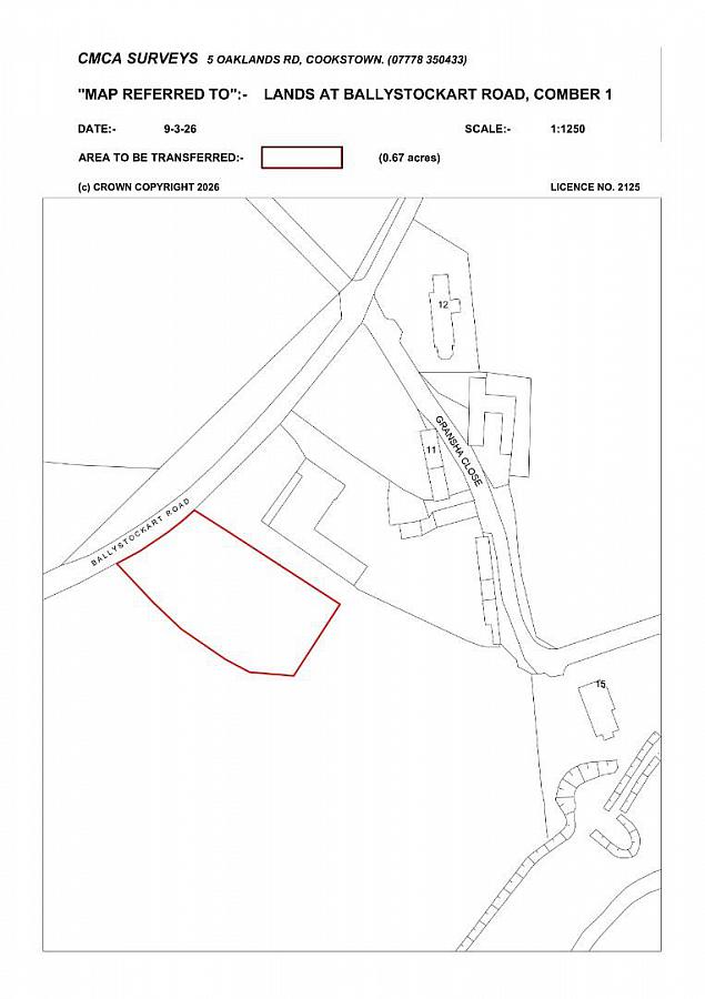 Site @ Ballystockart Road/ Gransha Close