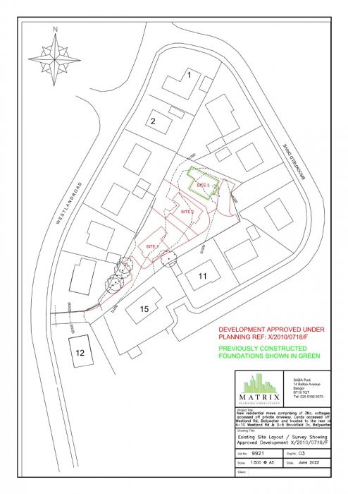 Site between, 10-12 Westland Road
