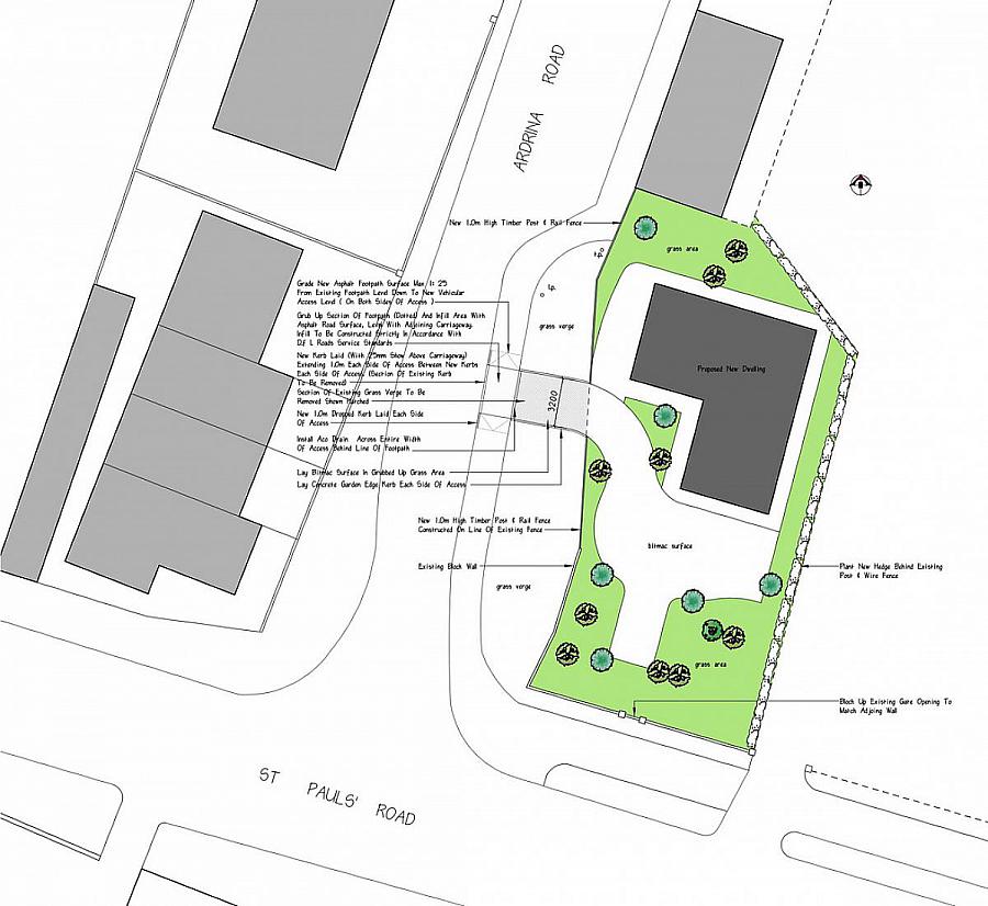 St. Paul's Road, Site Of Former Dwelling, Adjacent To Colleen Terrace (Ardina Road))