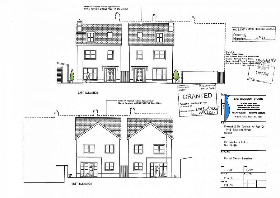 Two Detached Building Plots To Rear Of 14-18 Toberwine Street