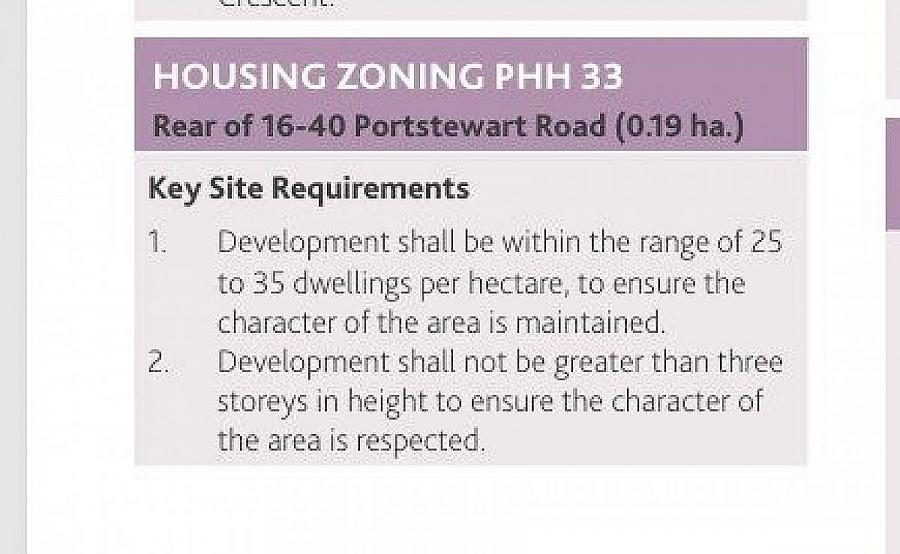 Parcel Of Land To Rear Of 16-40 Portstewart Road