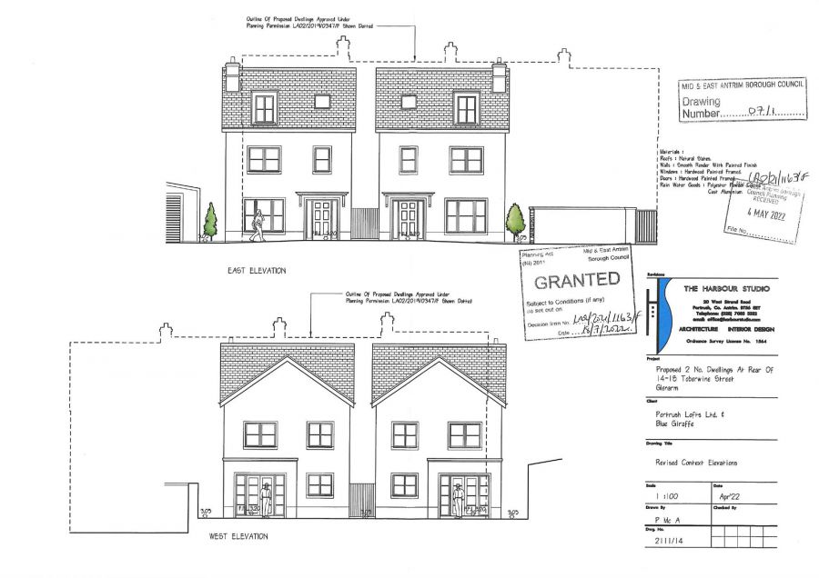 Two Detached Building Plots To Rear Of 14-18 Toberwine Street
