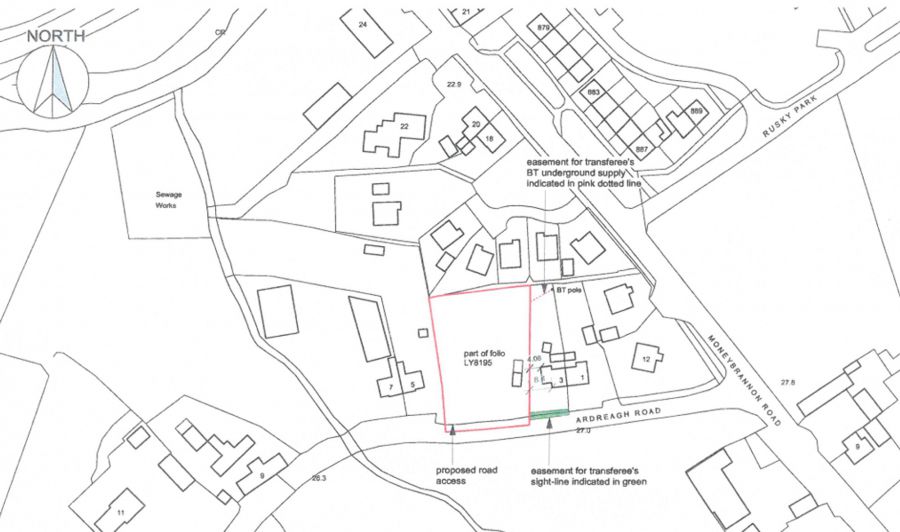 Site to West side of, 3 Ardreagh Road