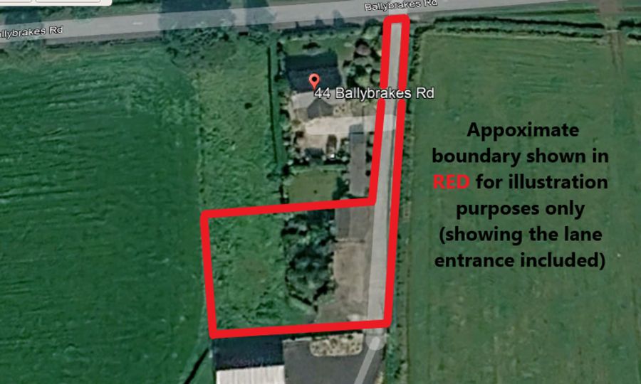 Building Plot Between, 44 And 44A Ballybrakes Road