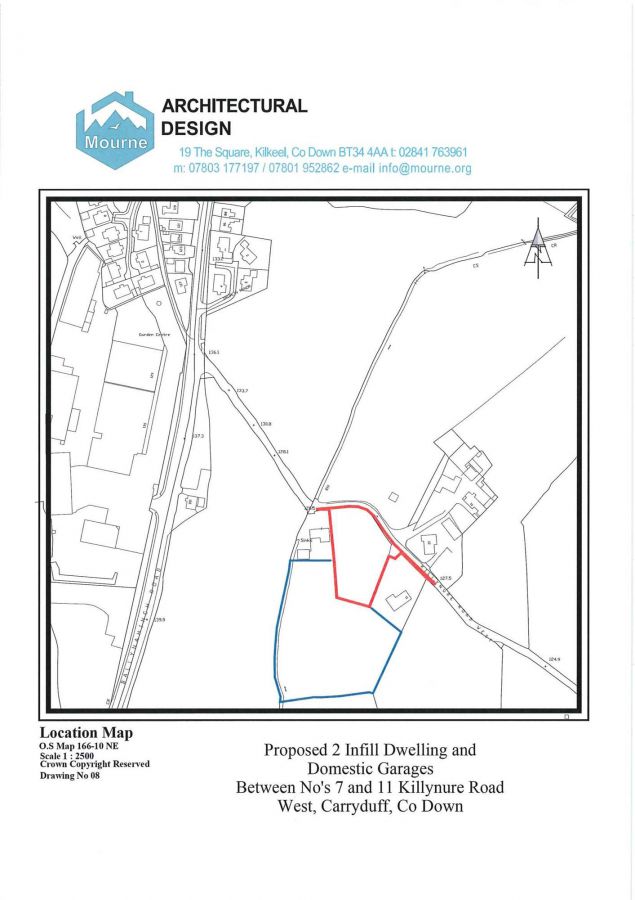Two Infill Sites Between 7 & 11 Killynure Road West
