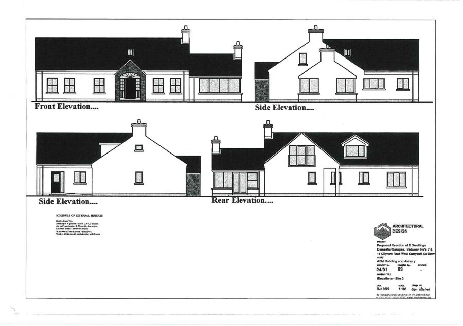 Two Infill Sites Between 7 & 11 Killynure Road West