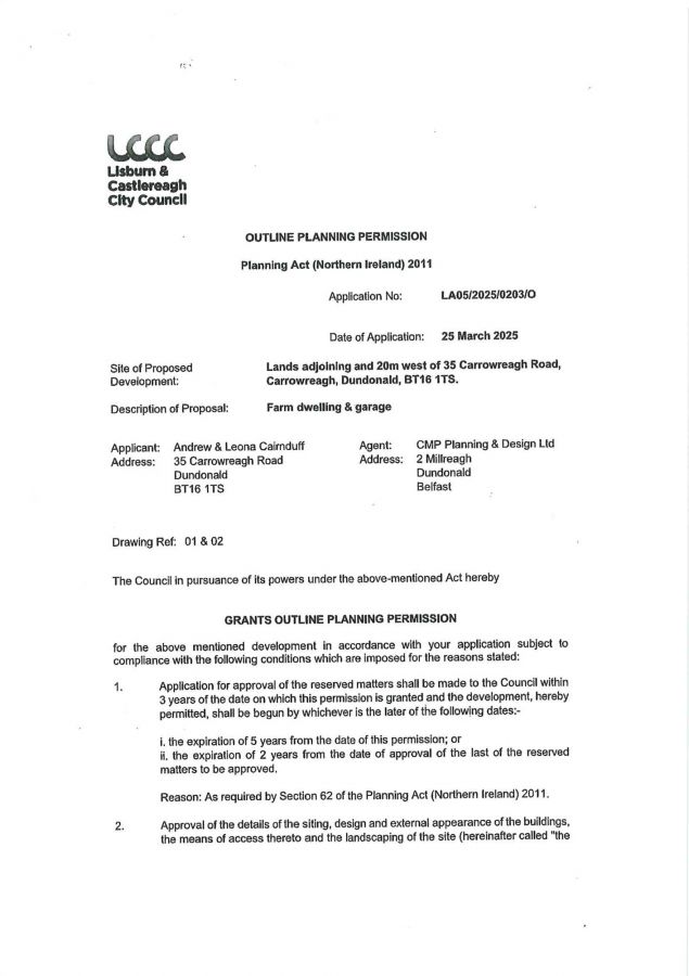 Site @ 35 Carrowreagh Road