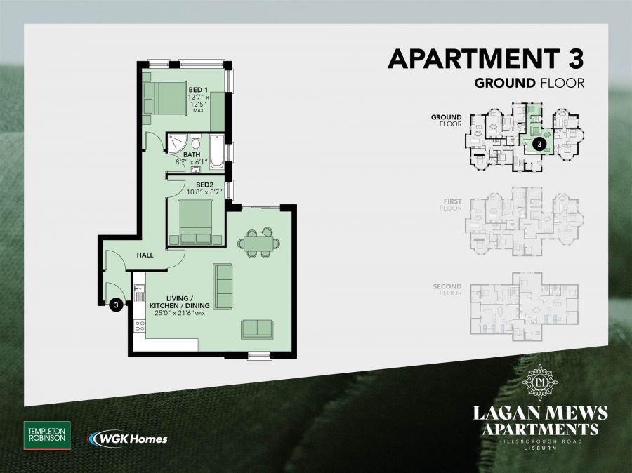 Apt 3 Lagan Mews