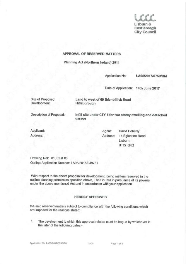 Site @ 67A Edentrillick Road