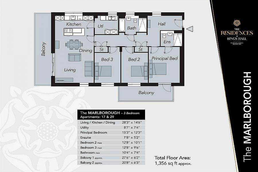 Site 17 The Marlborough, The Residences At Kings Hall, Belfast, BT9 6GW