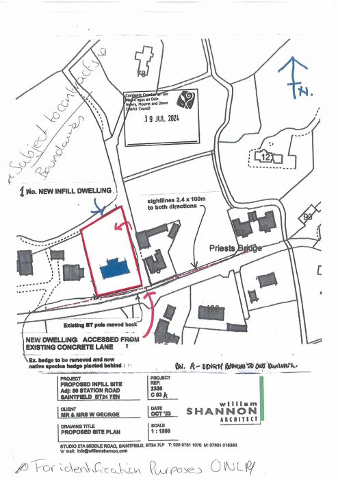 10m West of 80 Station Road, 80 Station Road