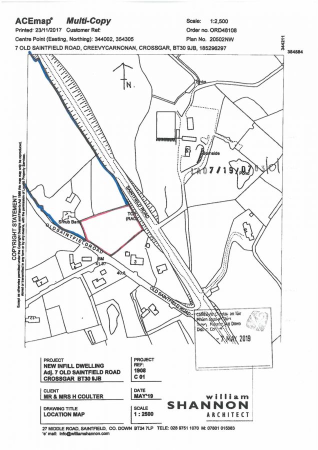 ** Building Site ** , 7 Old Saintfield Road
