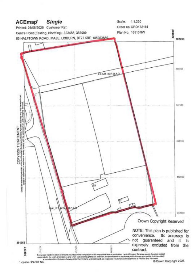 FOR SALE AS A WHOLE OR IN LOTS, 55 Halftown Road