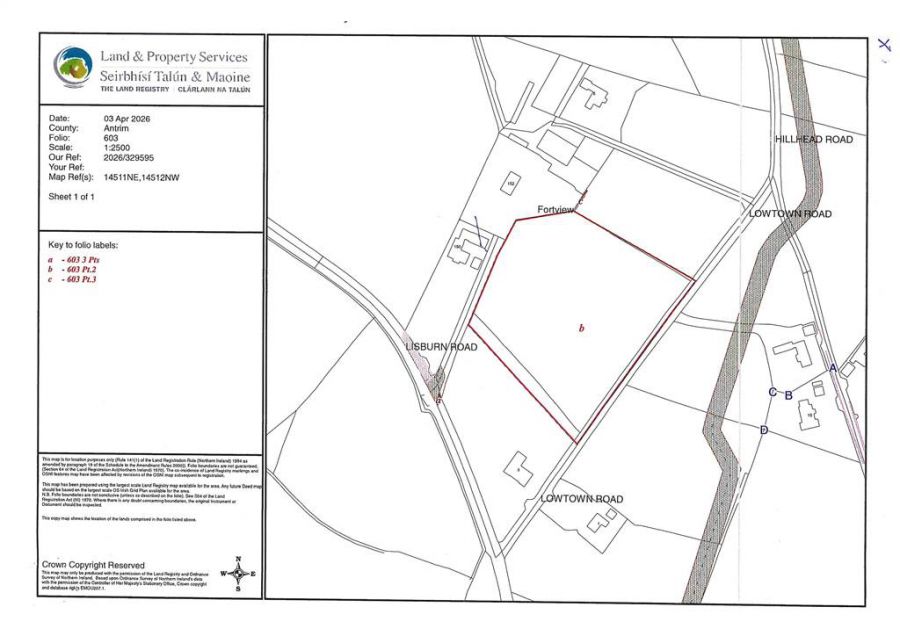 FOR SALE APPROX 5.4 ACRES OF GOOD AGRICULTURAL LAND Adjacent to , 3 Lowtown Road