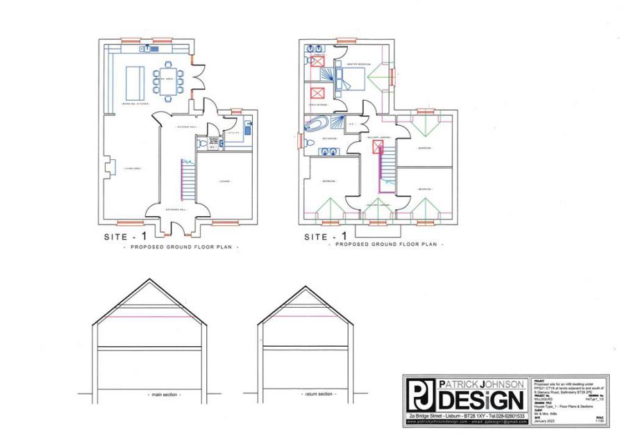 Detached House Needing Renovation Along With Two Adjoining Building Sites With Detailed Planning Per