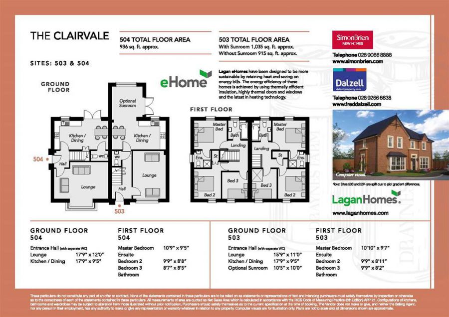 The Clairvale SR15.2 Without Sunroom, L504 Charlestown Hall
