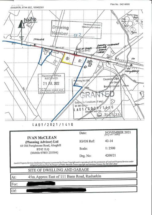 Site 2, Approx. 45M East Of 111 Bann Road Site 2, Approx. 45M East Of 111 Bann Road