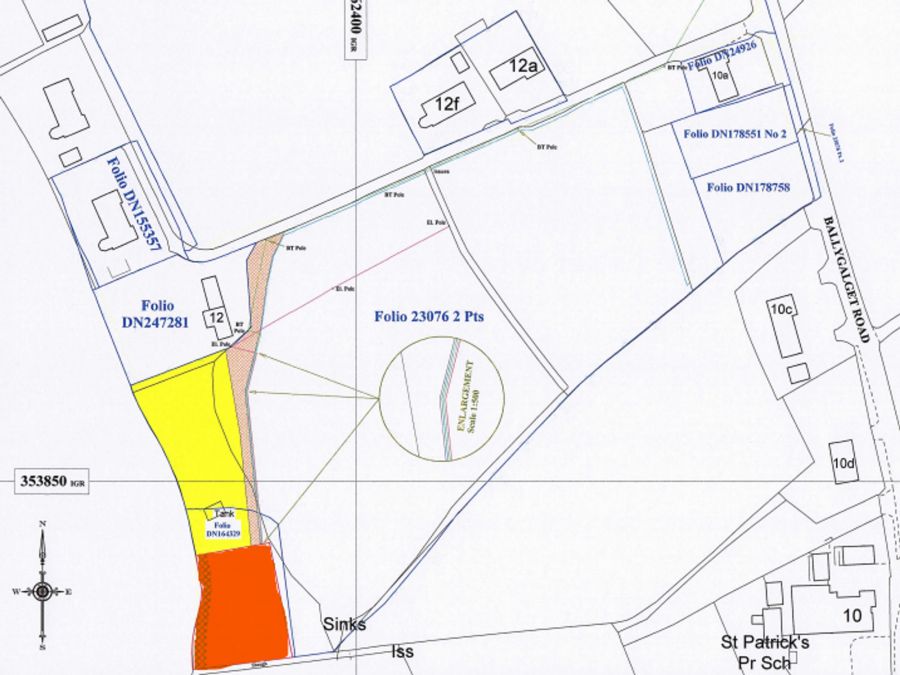 100m South of, 12 Ballygalget Road