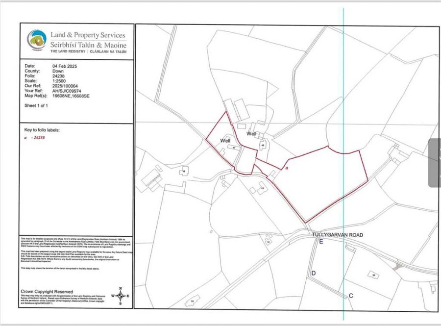 House & over 3 acres of land, 47 Tullygarvan Road