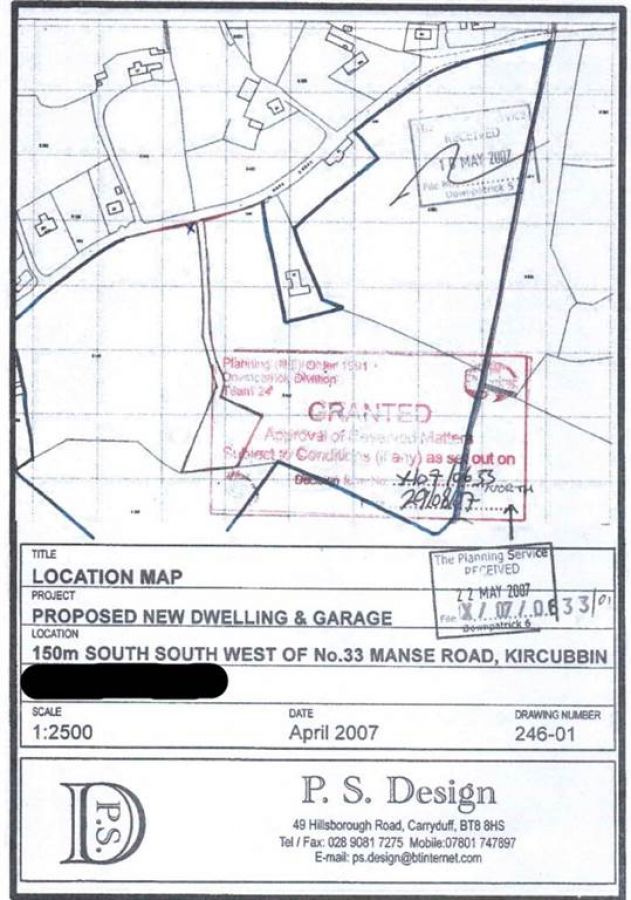 Site 150m SSW of , 33 Manse Road