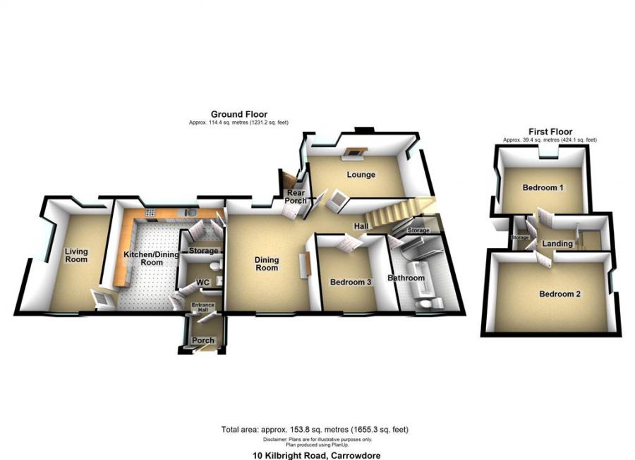 House Outbuildings set on c.six acres, 10 Kilbright Road