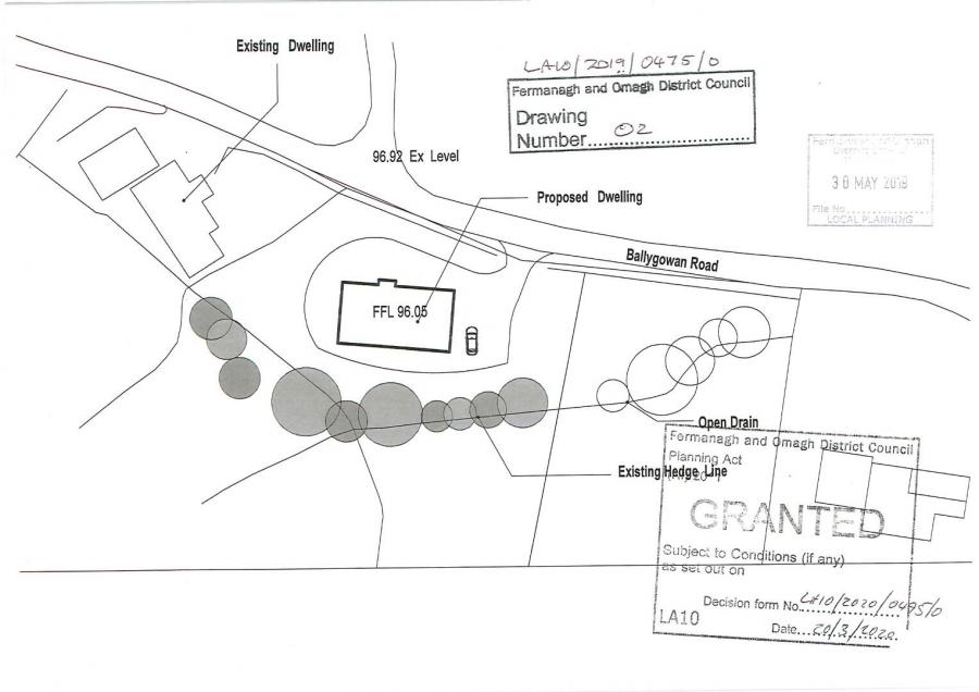 Approx. 30 M East Of 16 Ballygowan Road Approx. 30 M East Of 16 Ballygowan Road