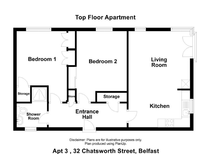 Apartment 3, 32 Chatsworth Street