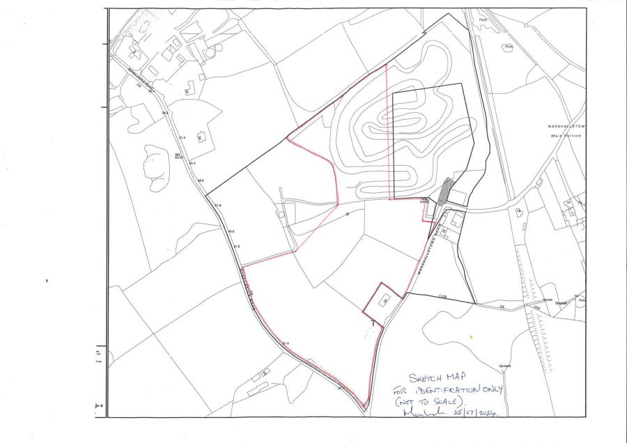 land approx 13.5 acres Bonecastle Road/Marshallstown road