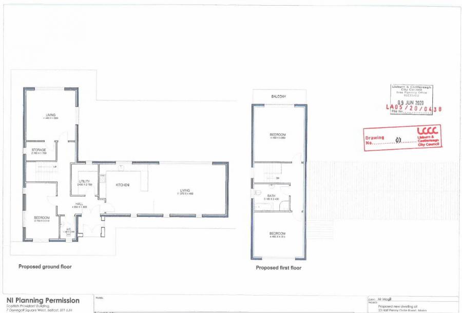 Building Site  Approx 20m West Of, 23 Halfpenny Gate Road