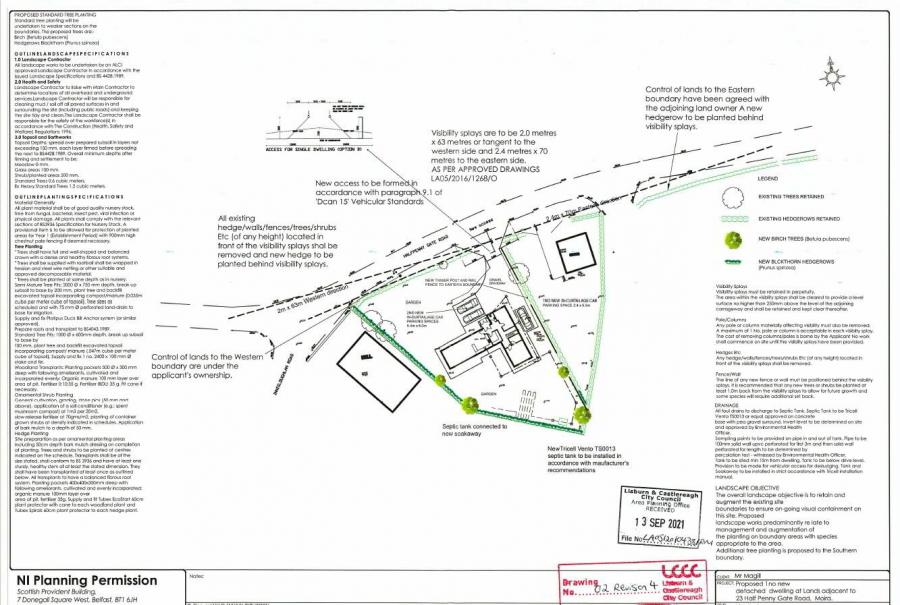 Building Site  Approx 20m West Of, 23 Halfpenny Gate Road